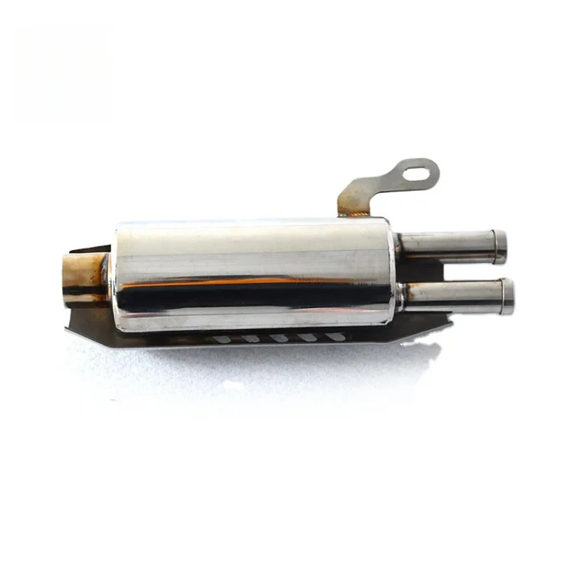 Universal Race Round Single Chamber Motorbike Muffler Auto Exhaust Pipe Muffler for Racing Car 2 in 1 Series