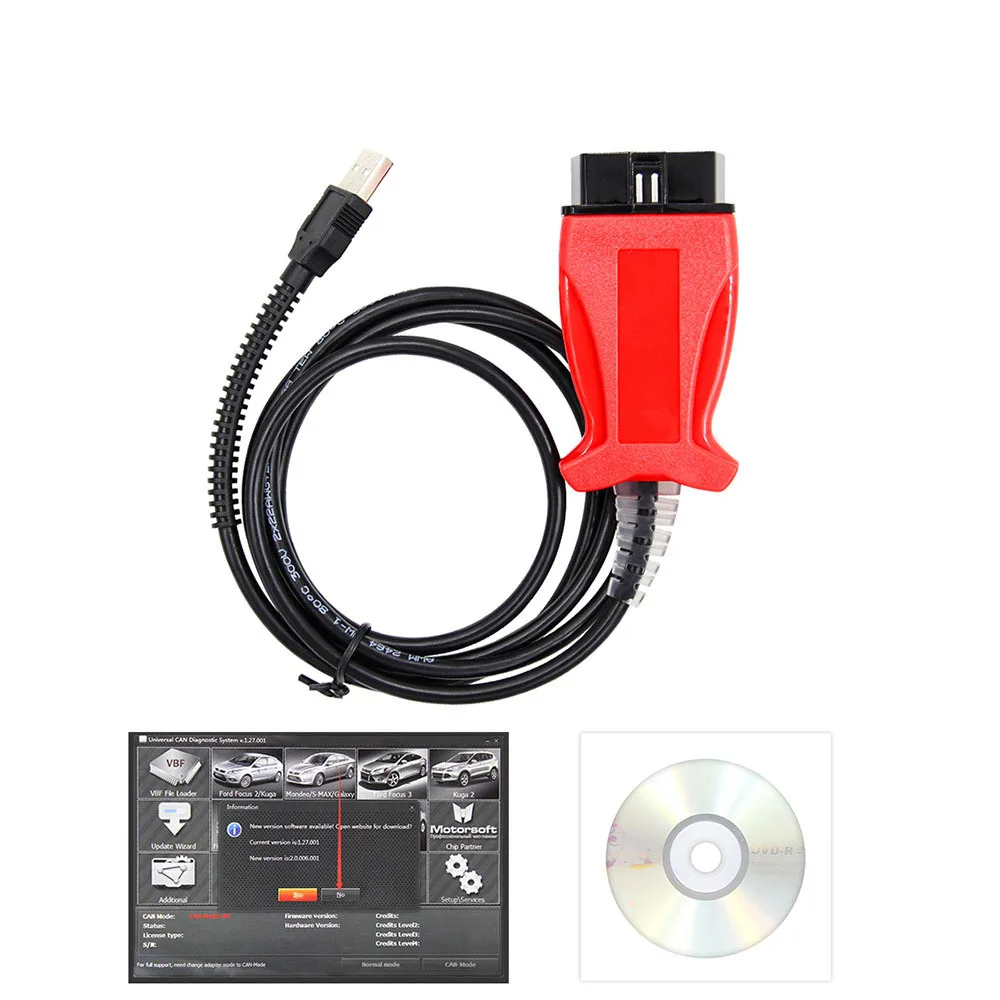 

UCDS Pro+ For Ford Analyzer Updated V1.27.001 Full Features with 35 Tokens UCDS Pro OBD2 Diagnostic Cable ECU Programmer Tool