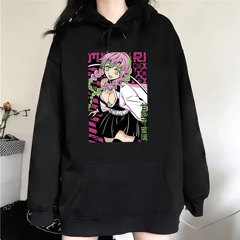 

Women/Mens Hoodies Anime Kanroji Mitsuri Print Hoodies Sweatshirt Winter Casual Streetwear Clothes Plus Size Tops