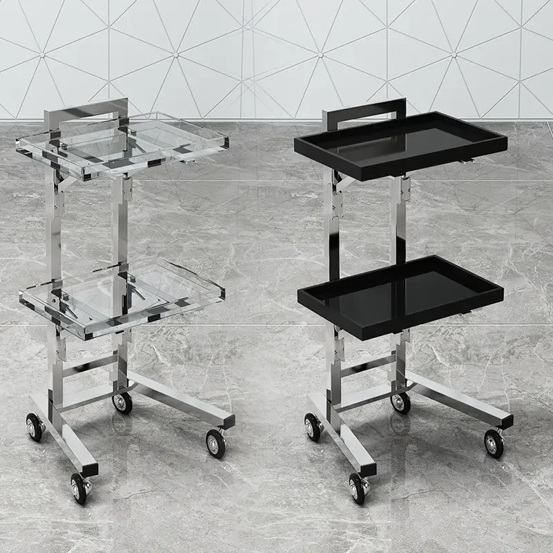 Barber shop tool cart, beauty salon special perm and dyeing cart for hair cutting, bar storage rack, beauty salon trolley