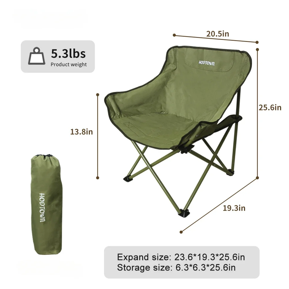 Portable Lightweight Customizable Chair for Garden Picnic Outdoor Camping & Traveling Oxford Fabric Modern Iron Metal Design