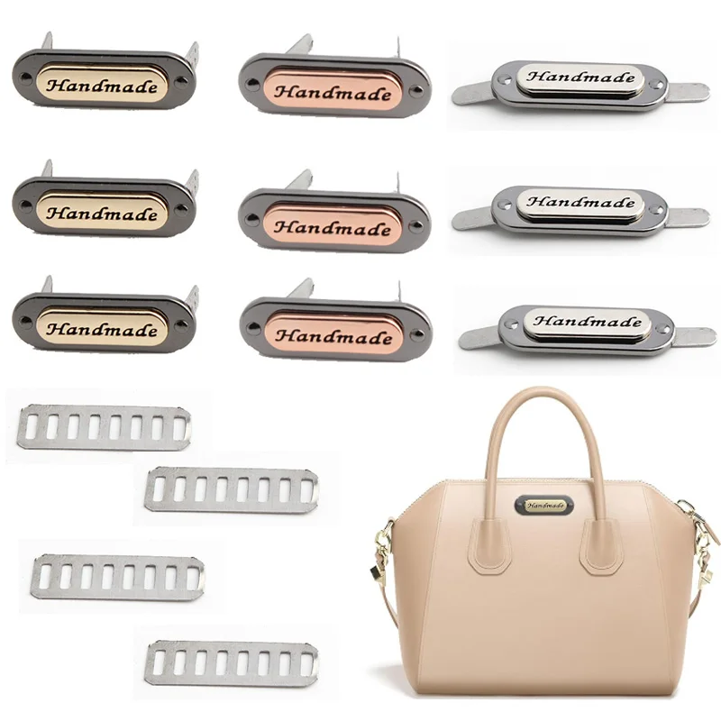 6 Stück ovale handgefertigte Metalletiketten mit Dichtungen, Kleidung, Schmuck, Taschen, DIY, Handwerk, Dekoration, Nähzubehör