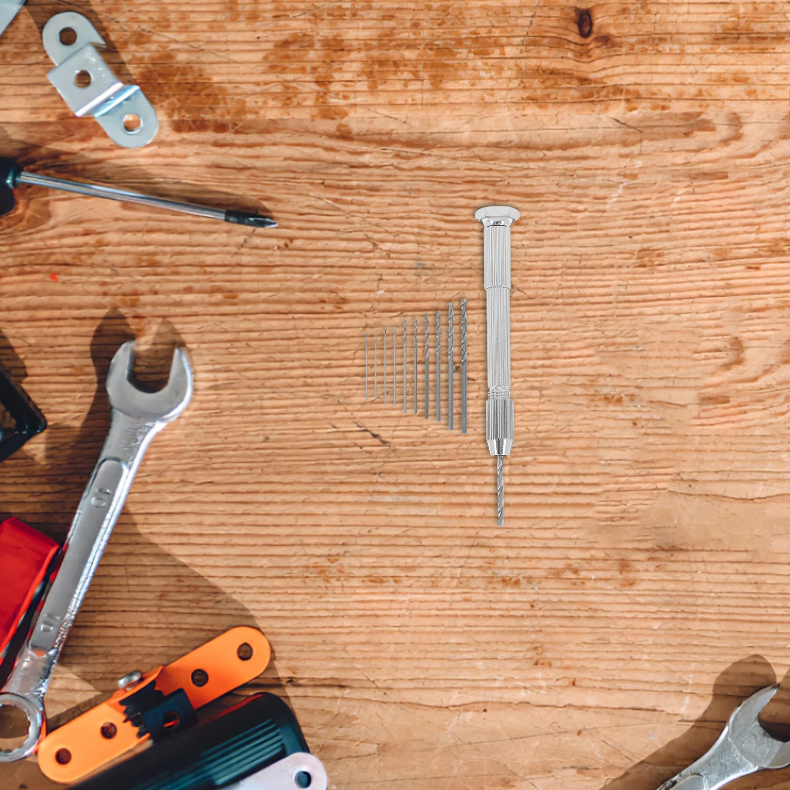 1Set Manual Work DIY Tool Hand Drill Set with Micro Drill Bits for Precise Holes in Various Materials Manual Work DIY Tool