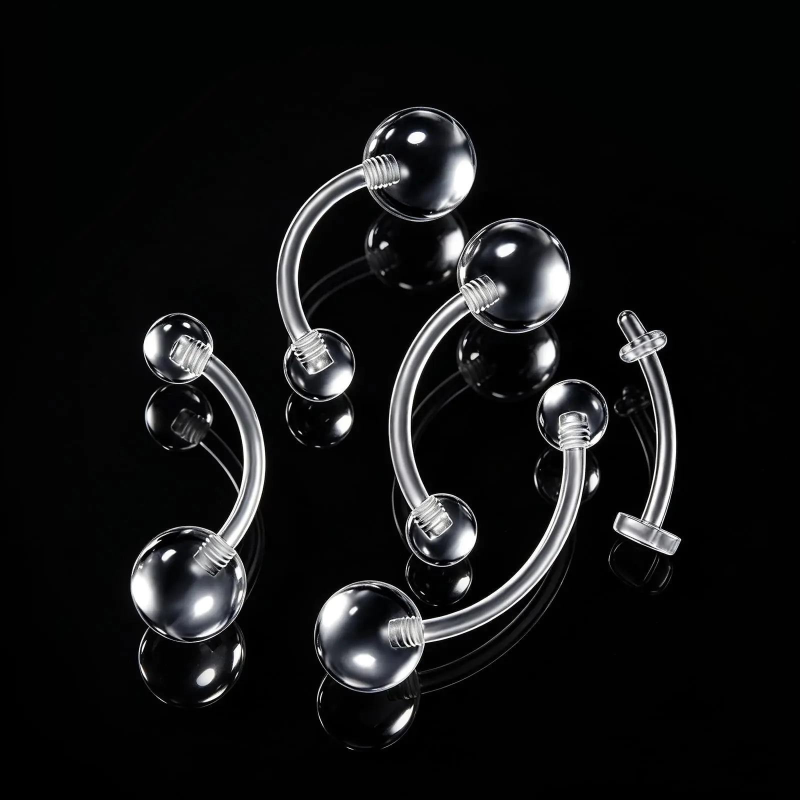14G Clear Plastic Belly Button Piercing Rings for Pregnancy 10-16mm 27PCS Flexible Safe for Surgery/Sports/Work Hypoallergenic