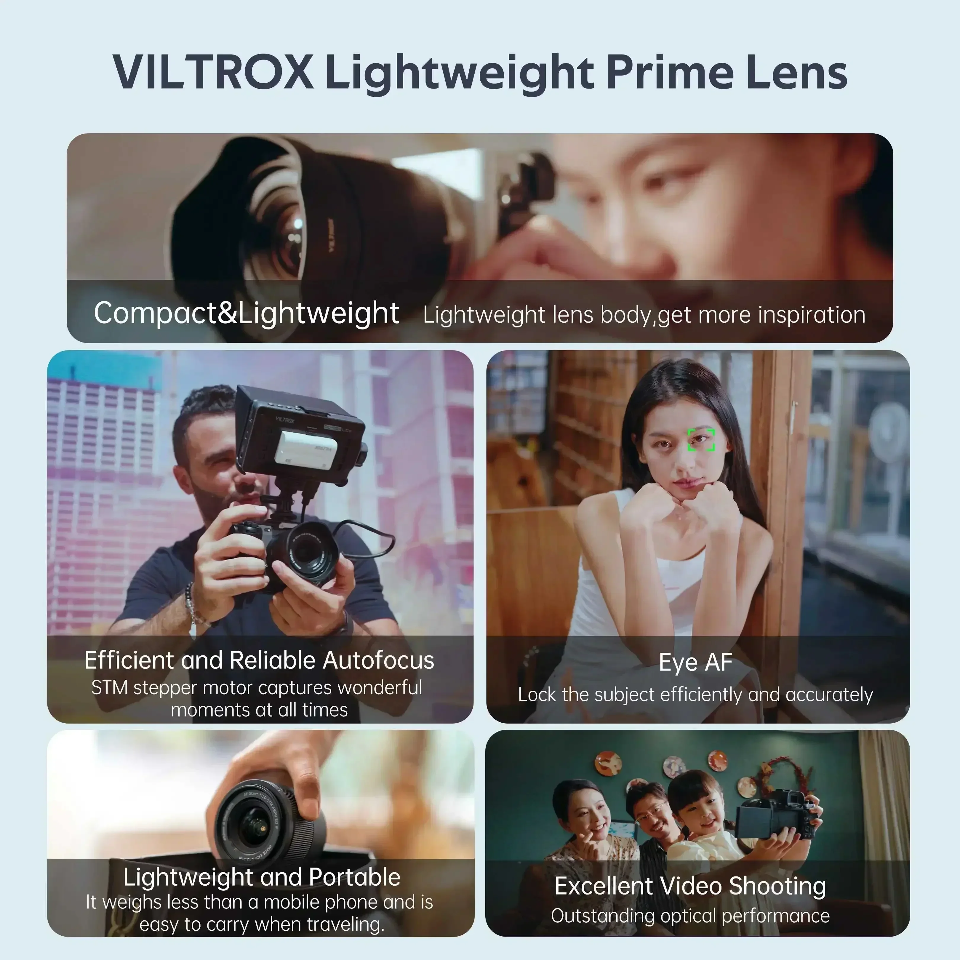 VILTROX 20mm F2.8 for Sony E-mount for Nikon Z-mount Camera Lens Full Frame Ultra Wide Angle Auto Focus Vlog Lens for A7C A6400