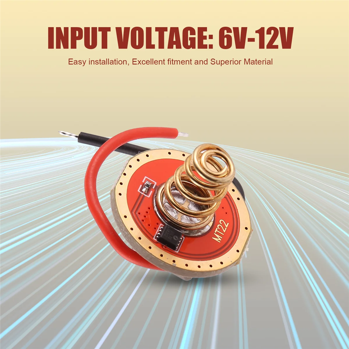 Papan Driver modul XHP70 6V LED 5A arus konstan papan Driver 22mm tegangan Input 6-12.6V aksesoris senter