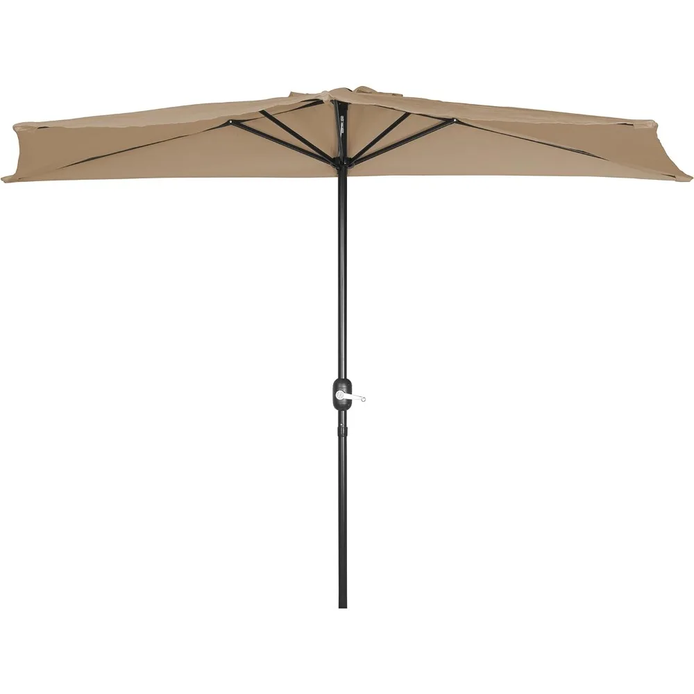 Trademark Innovations. cHalf Umbrella, 9 'Diamètre (Tan)