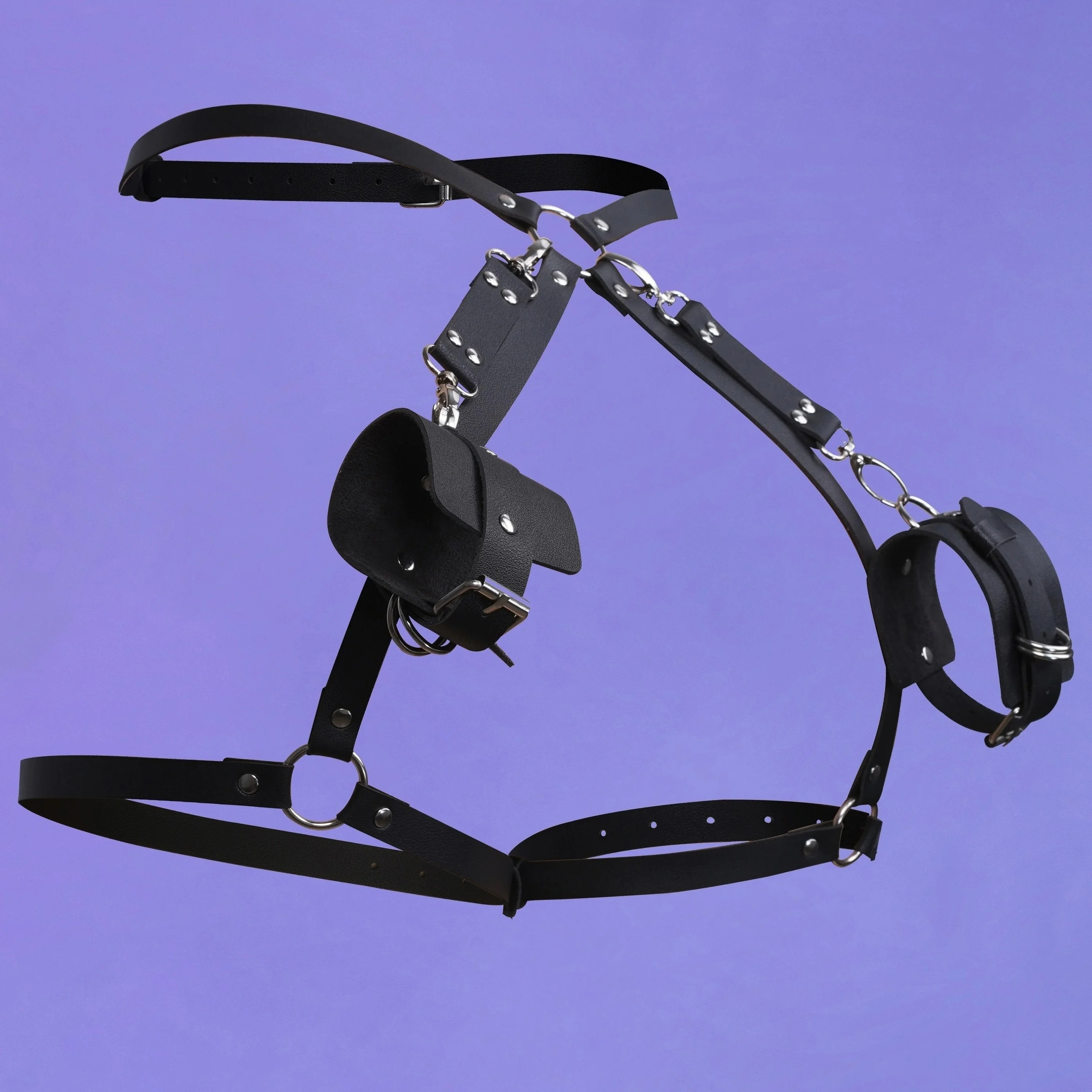 يجب اقتناؤه للعب الأدوار الحميمة للنساء، وفن عبودية على طراز فاسق، وأساور دائرية قابلة للتعديل وأشرطة الفخذ #3