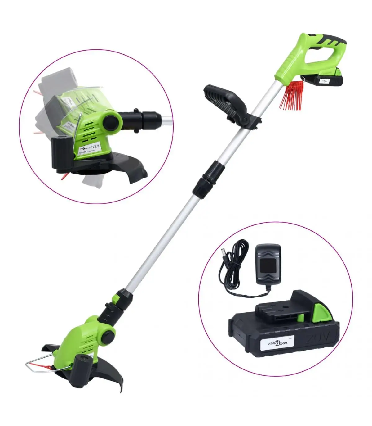 20V 1500mAh lithium-ion battery cordless brush cutter