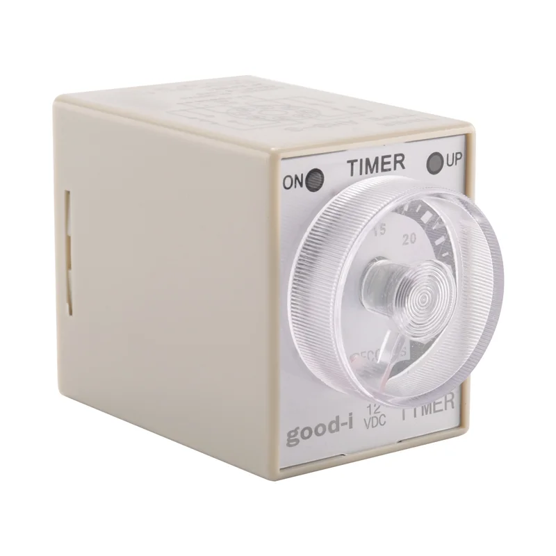 3X تيار مستمر 12 فولت 0-30 ثانية 30 ثانية مؤقت تأخير كهربائي توقيت التتابع DPDT 8P واط قاعدة