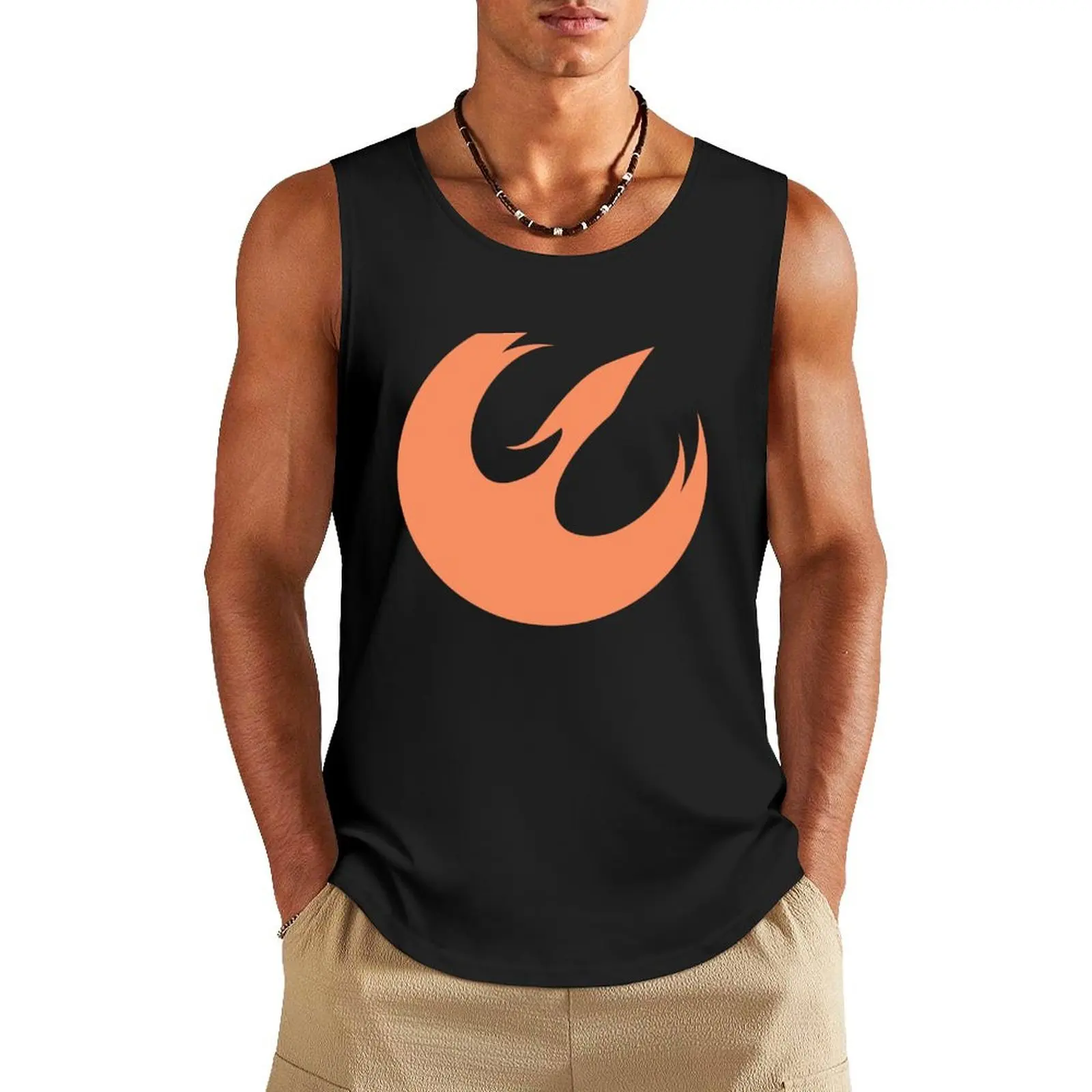 Phoenix Squadron symbol Tank Top sleeveless gym shirt man fitness Men's clothes Man gym clothes gym shirt man