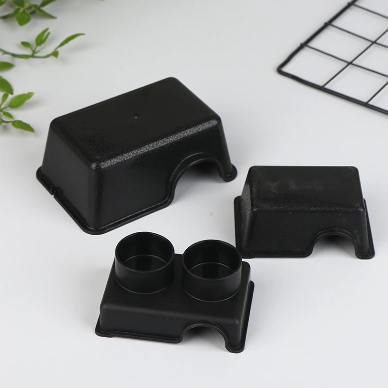 Reptile Hide Box Small Animal Hideaway Reptile Enclosure Black Ventilation Hiding Cave For Gecko Snake Spider Lizard Insect view 4