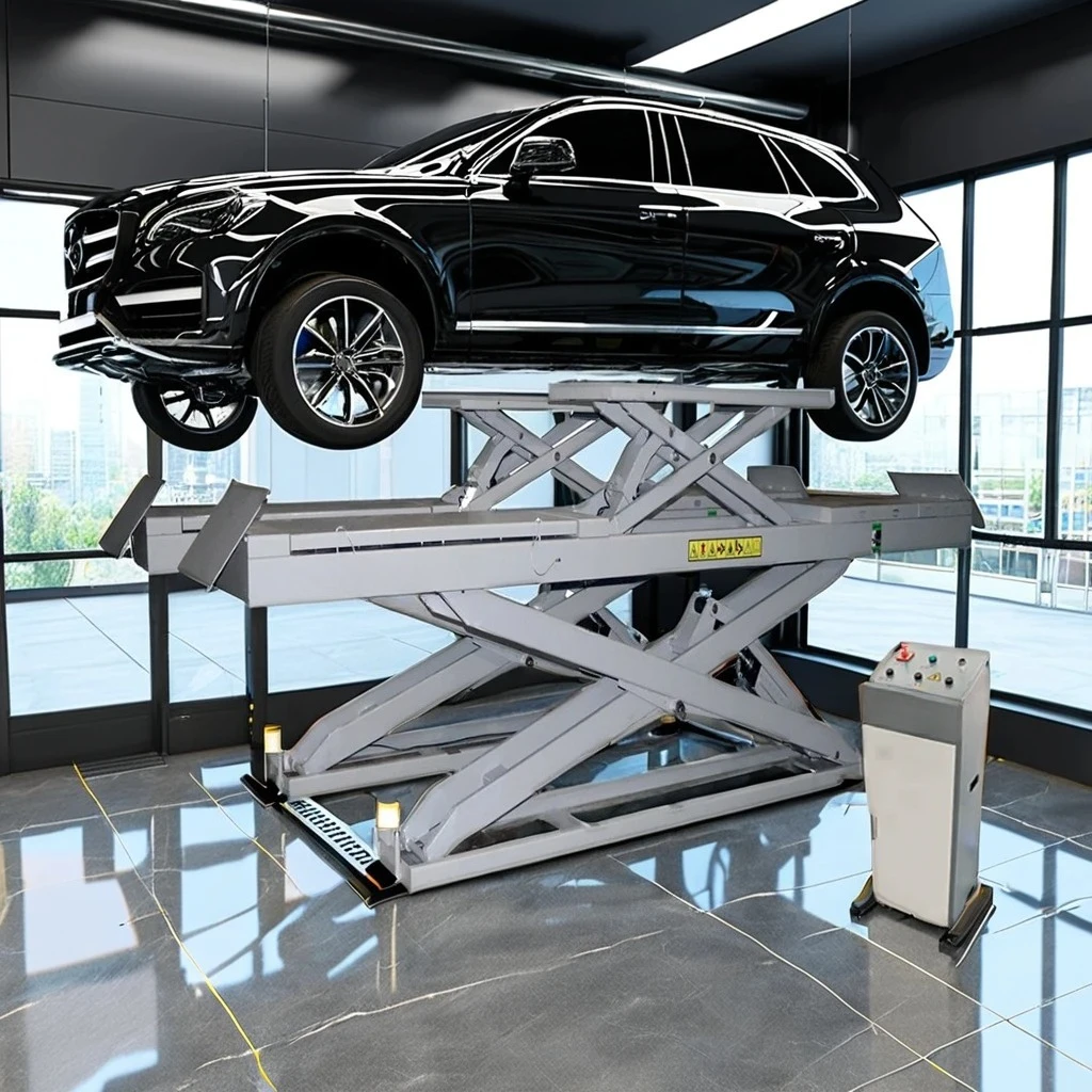 Factory outlet  CE Certification In-ground Hiding Hydraulic Car Scissor Lift Underground Car Lift for Tyre Shop Home Car Hoist