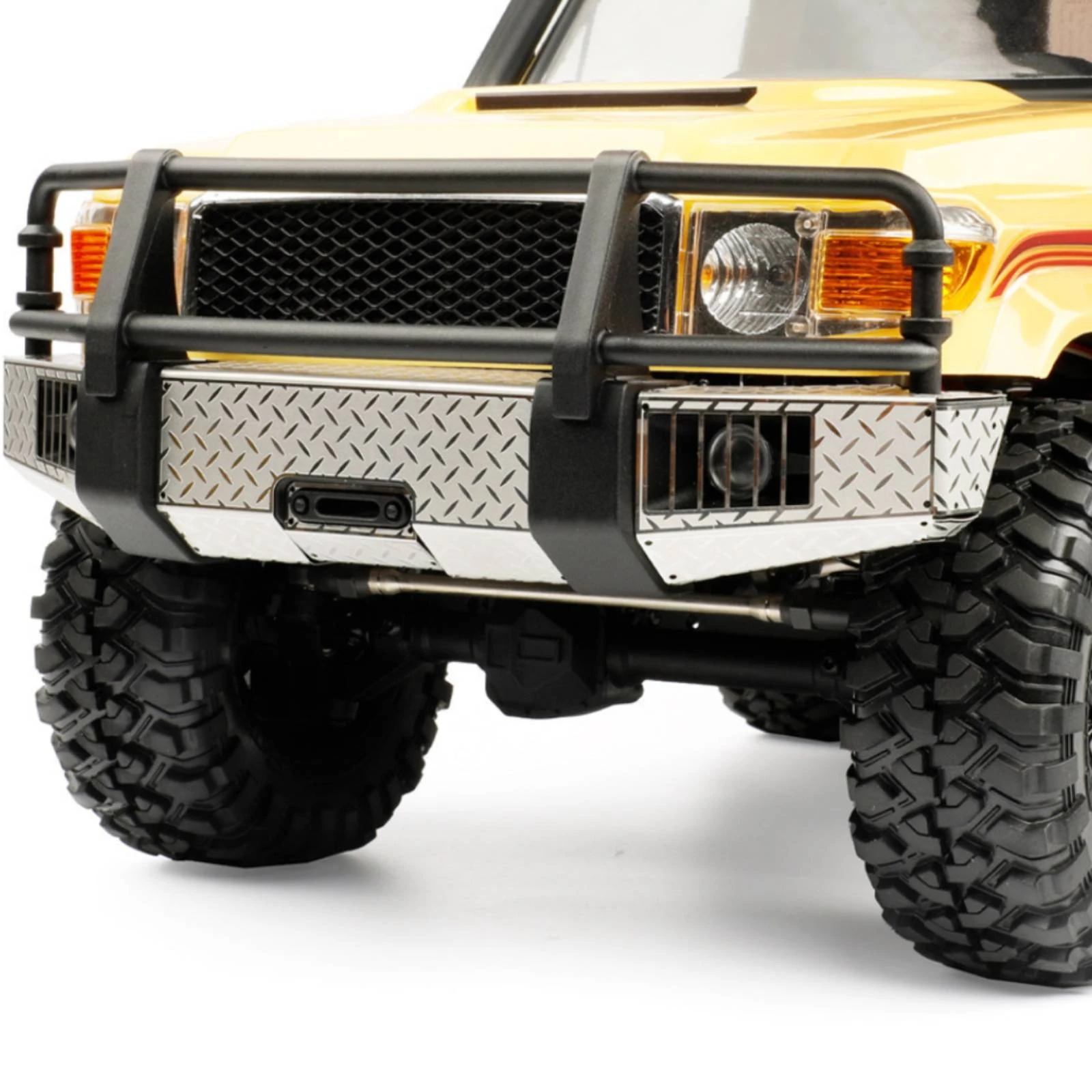 Bumper Protection Plates Mirrored Bumper Plates with Fasteners Sleek Thick for RC Crawler Builders