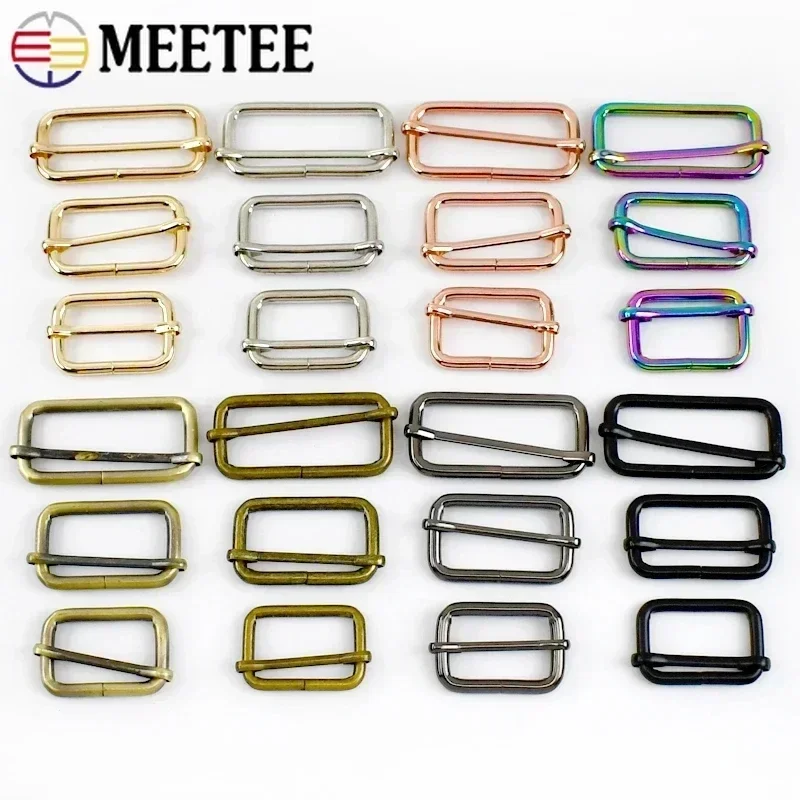 20/30Pcs 20-50mm Metal Buckles Tri-Glide Slider Buckle Bag Strap Handbag Lock Belt Garment Adjust Clasp DIY Leather Accessories