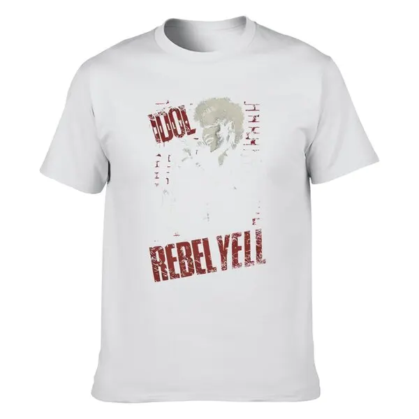 Billy Idol Brick Wall Rebel Yell T Shirt Licensed Rock Band Merchdandise Black2024 High quality Brand T shirt Casual