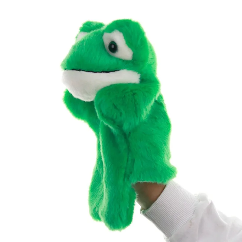 Hand Puppet Toys in Stock Animals Green Frogs Kindergarten Class Props Family Parent-child Interactive Dolls