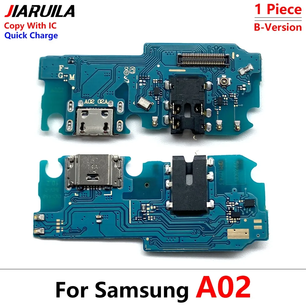 Puerto de carga USB, conector de Cable de placa para Samsung A02, A21S, A7 2018, A51, A31, A02S, A03 Core, A03, A21, A71, 10 unidades