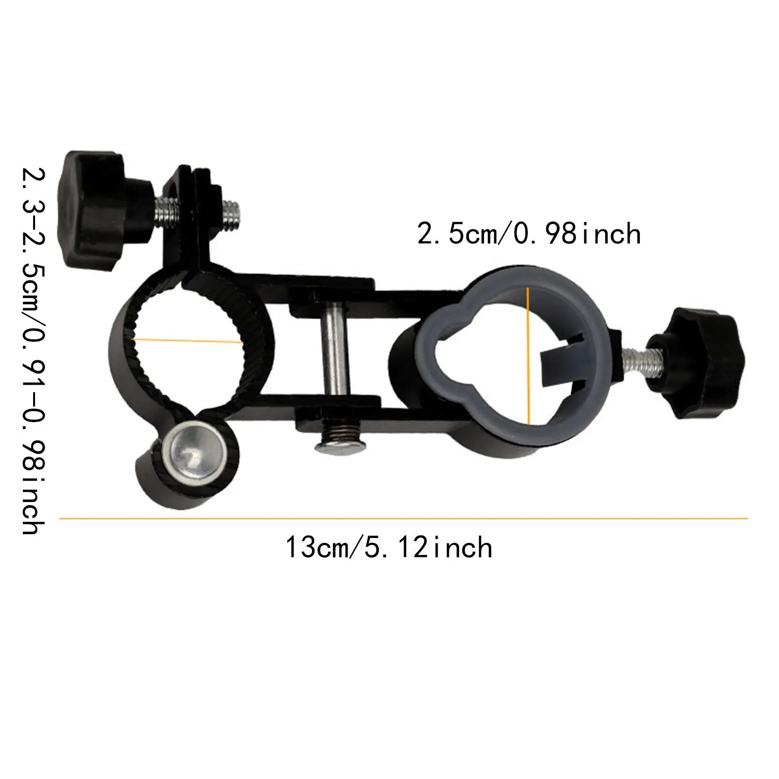 Clip on Umbrella Holder for Fishing Chair with Aluminum Alloy Mount Sturdy Clamp Compatible with 23-25mm Pipe Fishing Rod Stand