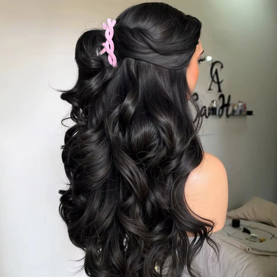 

Парик из натуральных волос Body Wave с плотностью 180% 200%, 40-42 дюйма, для чернокожих женщин, 13x4 13x6 HD, бразильский кружевной фронтальный парик, предварительно снятый с линии роста волос