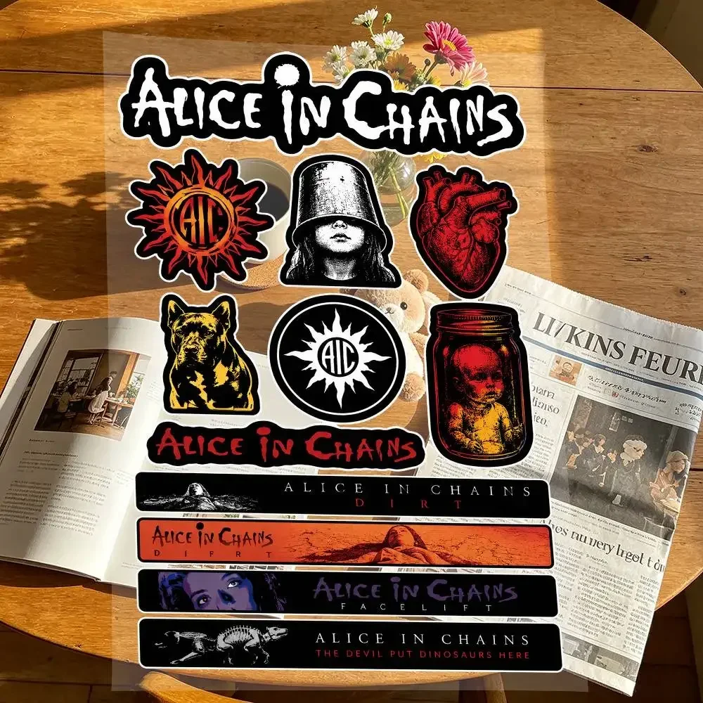 A-Alice In C-Chains Stickers Moto Sticker Auto Body Bumper Windows Motorcycle Laptop Walls Vinyl Decal Car Tuning Accessories