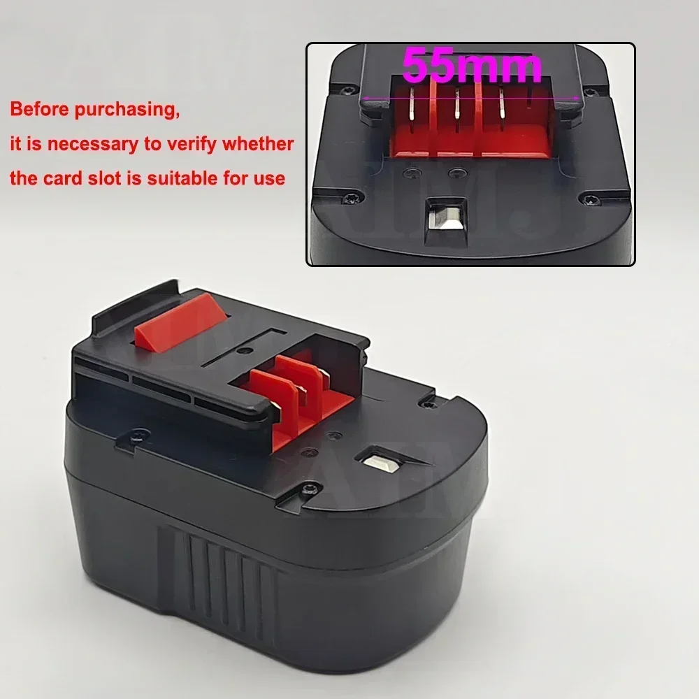 12V Tool Battery for Black&Decker HP12K HP12 A12 A12EX FSB12 FS120B A1712 Ni-MH 6000mAh Replacement Drill Battery