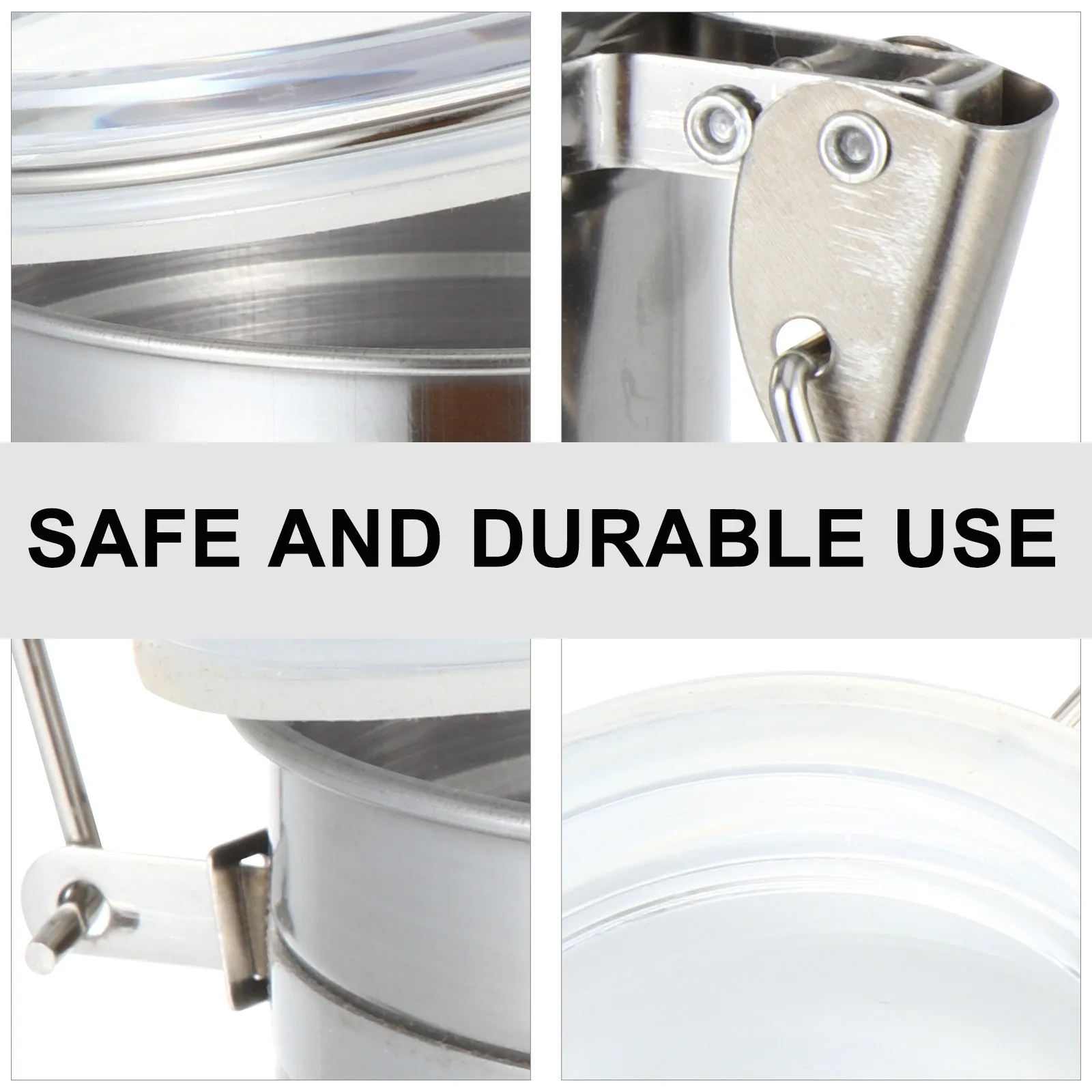 

Eyelash Glue Jar Stainless Steel Moisture Proof Adhesive Storage Container For Salon Home Travel Eyelash Extension Case Sealed