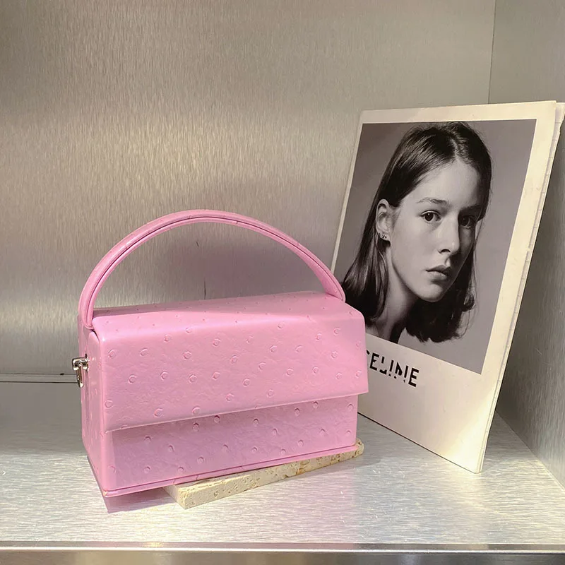 

Women's Handbag Luxury Designer Box Shape Shoulder Bag Chain Messenger Flap Girl Fashion Crossbody Square Bag