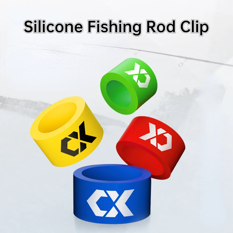 Nightglow Silicone Rod Stop Ring High-end Fishing Rod Anti Slip Ring Fishing Rod Clip O Shaped Ring Fishing Gear Accessories