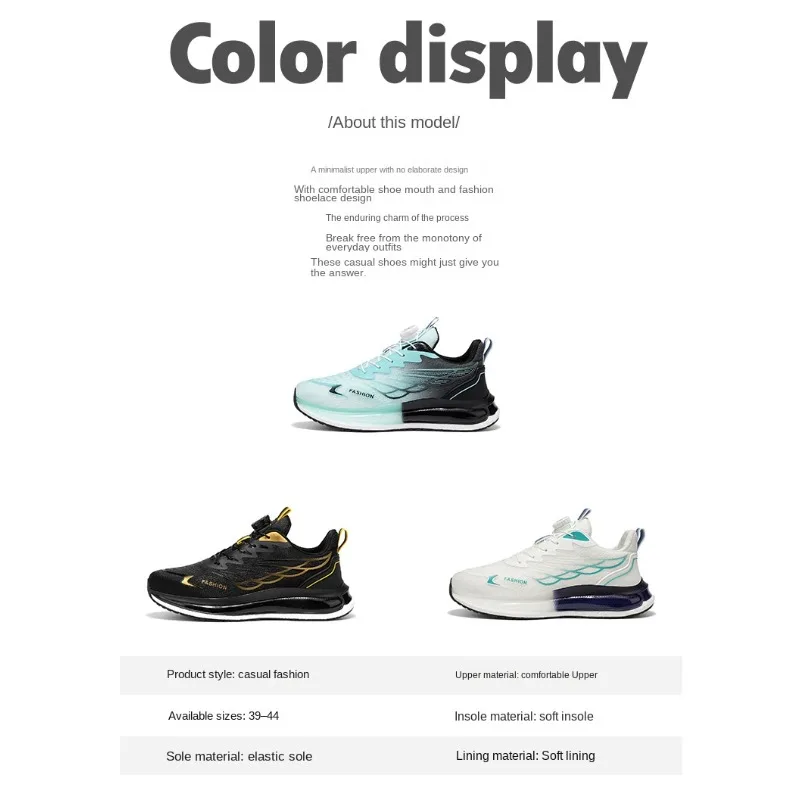 Men's Daily Training Wing Mesh Popcorn Platform Sneakers 2026 Spring Breathable Dual Air Cushion All Mat Running Shoes