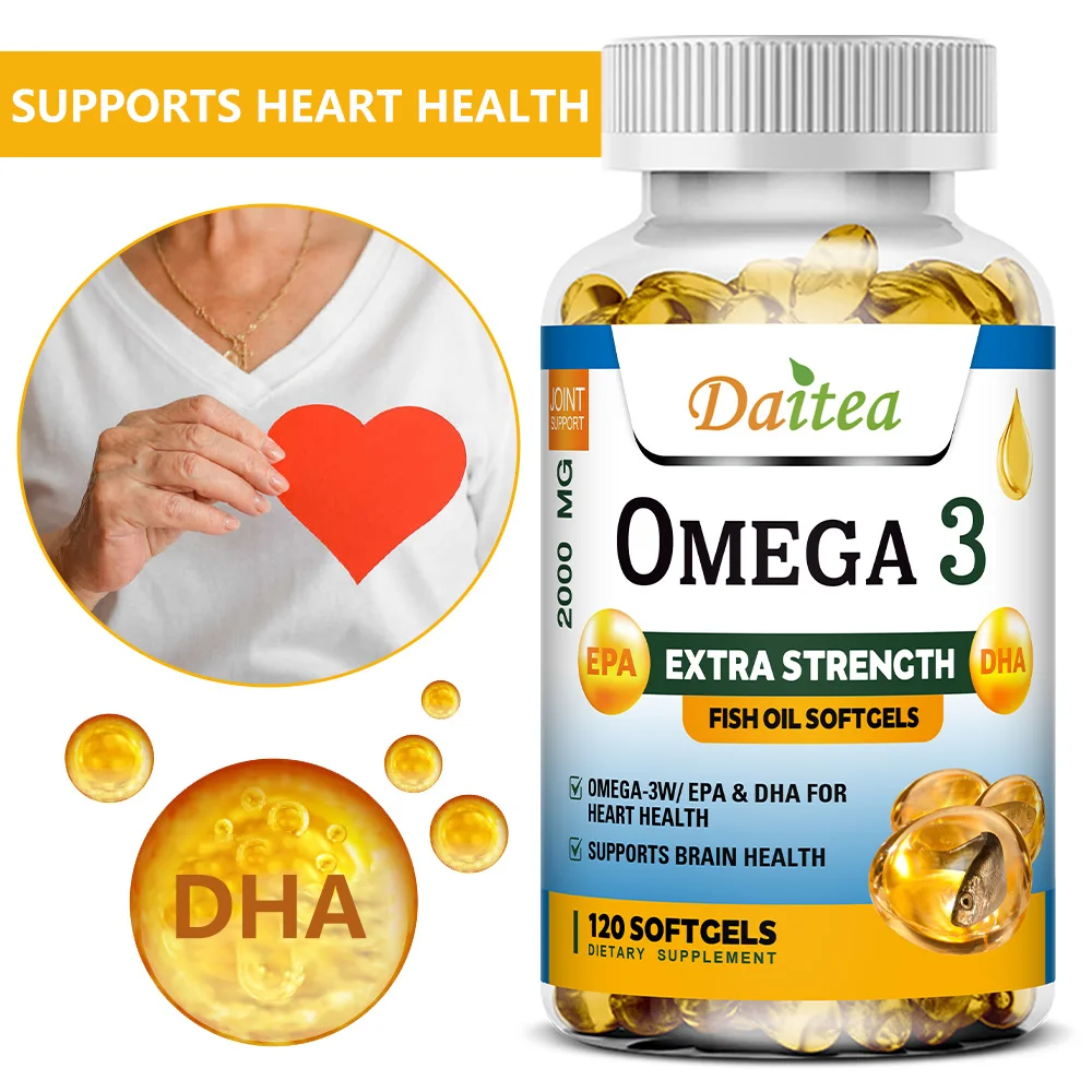 

Омега-3 Рыбное масло, богатое в DHA и EPA поддерживает здоровье сердца и мозга, помогает впитывание питательных веществ и легко ласточкать