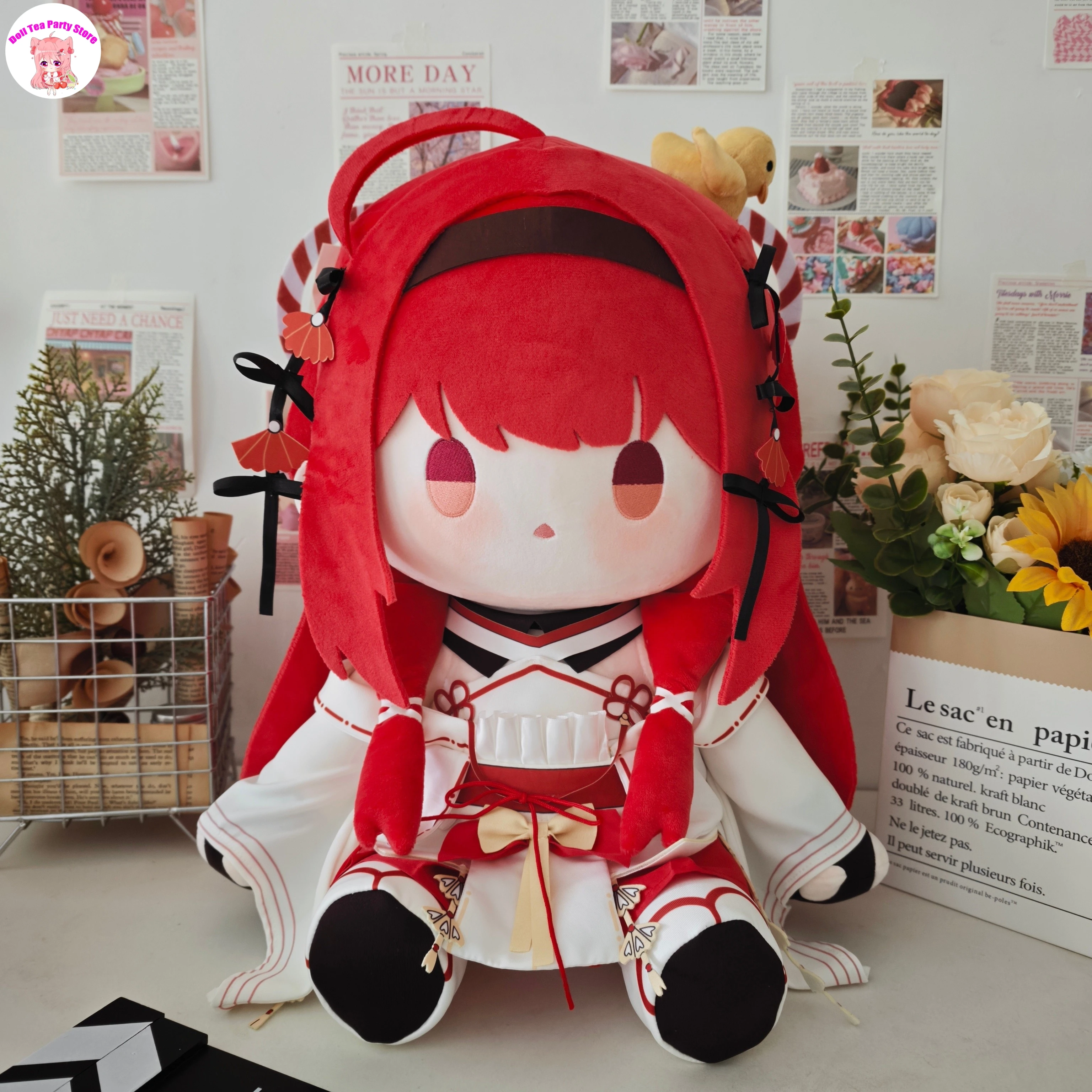 

Erii Uesugi Cartoon Character Figure Cotton Doll Plushie Sitting Posture Plush Stuffed Toys 30cm Change Clothes Mascot