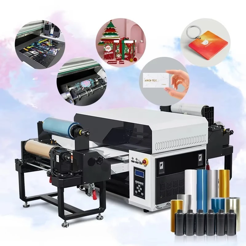 A3 UV Integrated Printer Impresora UV Flatbed Cylinder Roll-to-Roll 3 In 1 Printing Machine FL Customized Wholesale