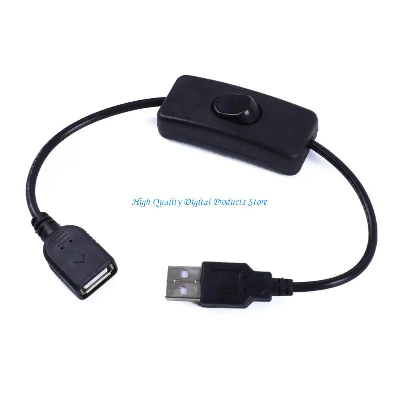 U2JE 30CM USB Male Female Extension Adapter Cord USB Cable with Switch ON/OFF for USB Lamp USB Fan Power Supply