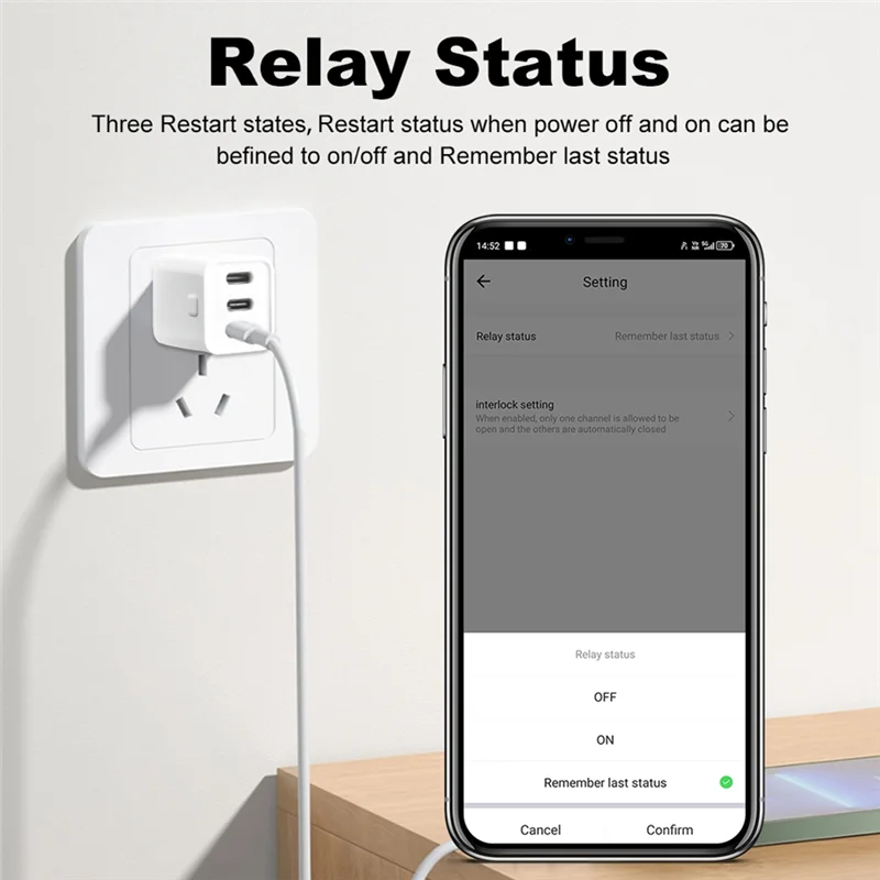 ABJF-Tuya Zigbee Type-C Smart Adaptor Plug 3 Gang Mini USB-C Power Adaptor Charge Plug Timing Voice Control For Alexa