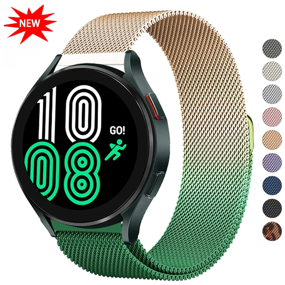 Milanese Loop For Samsung Galaxy watch 6/5/pro/4 classic/Active 2/Gear S3 strap 20mm 22mm bracelet huawei gt 4 3-2-pro 46mm band