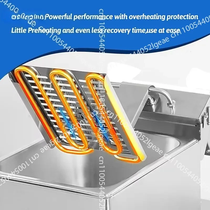 Household Compact Fryer, Portable, with Removable Inner Pan, Easy-to-use Digital Interface, Adjustable Temperature