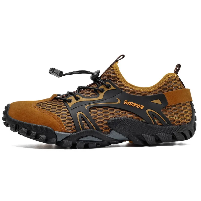 Men's Mesh Breathable Water Shoes Beach Non-slip Outdoor Sports Barefoot Sneakers Hiking Fishing Wading Shoes Sneakers