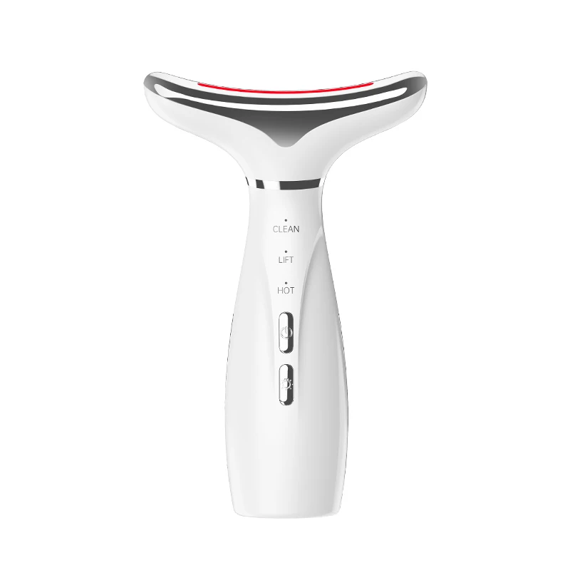 7 Colors LED Photon Microcurrent Reduce Double Chin Anti Wrinkle Remove Skin Care Tools Neck Face Lifting Beauty Device