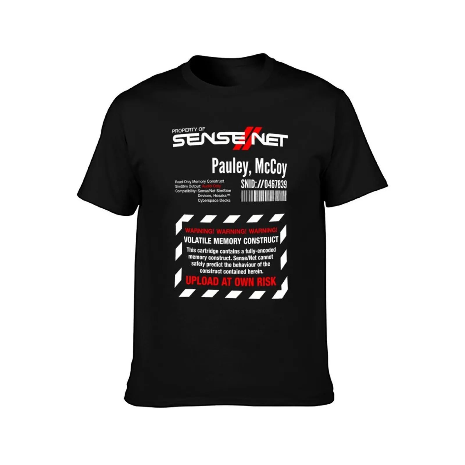 Dixie Flatline Warning Label T-Shirt Quick Dry Light Sports T-Shirt