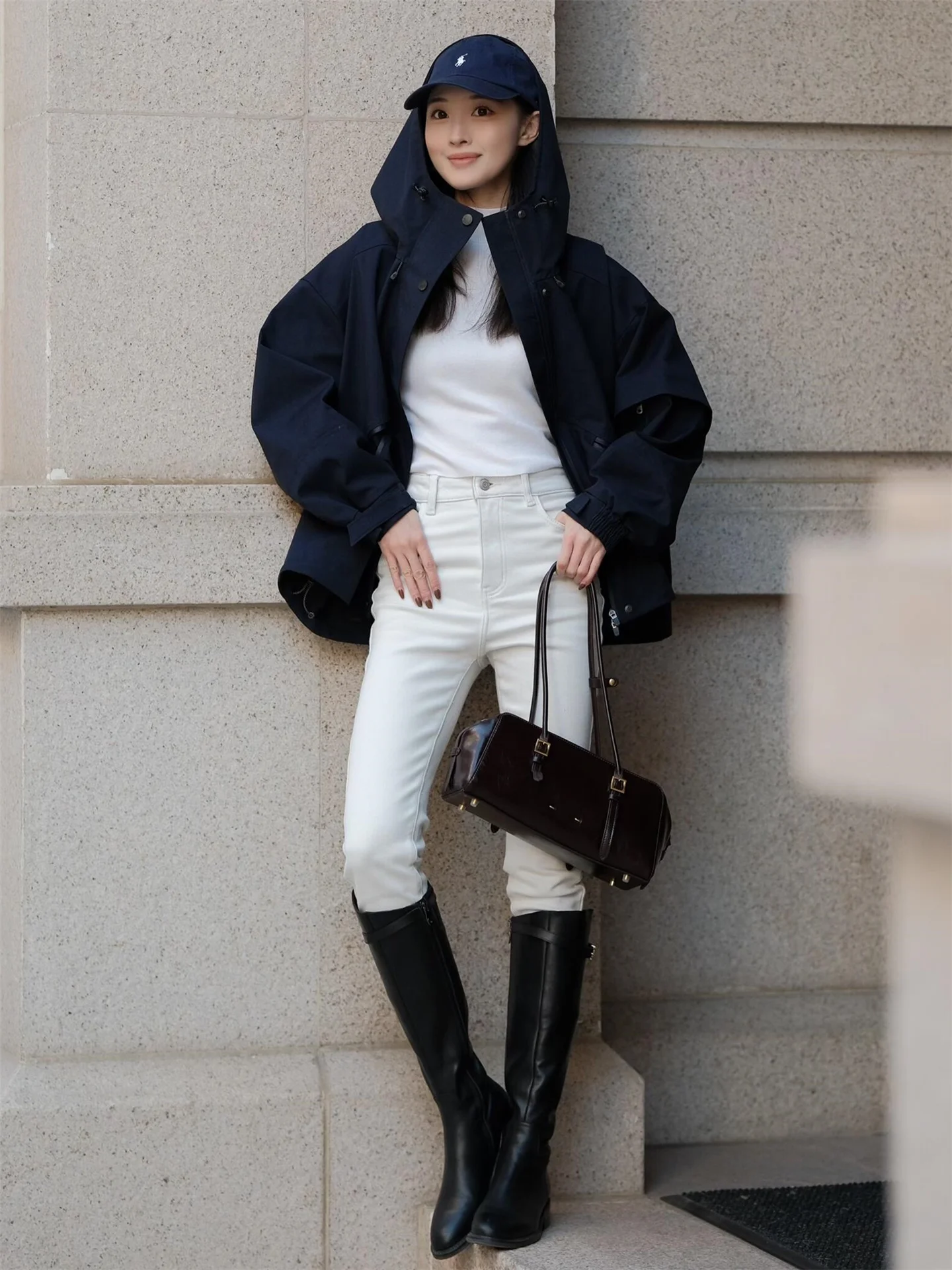 

Американские джинсы в уличном стиле с высокой талией, облегающие, удлиненные, женские, весенние, модные, повседневные, из хлопка, эластичные, скинни