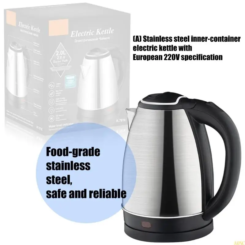 A0NC Electric Kettle 2.0L温水ケトル電気ステンレス鋼ケトルエレクトリック