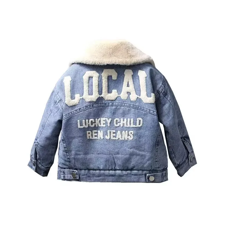 Winter Children\'s Coat Kids Baby Boys Girls Jacket Clothes Clothing Infant Boy Girl Child Tops Wool Jackets Denim Coat