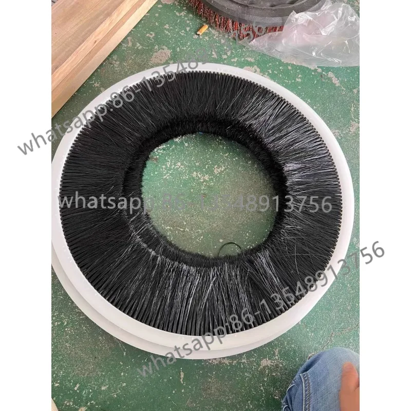 

PP round brush nylon wire copper wire hair implanted broach cleaning brush spot