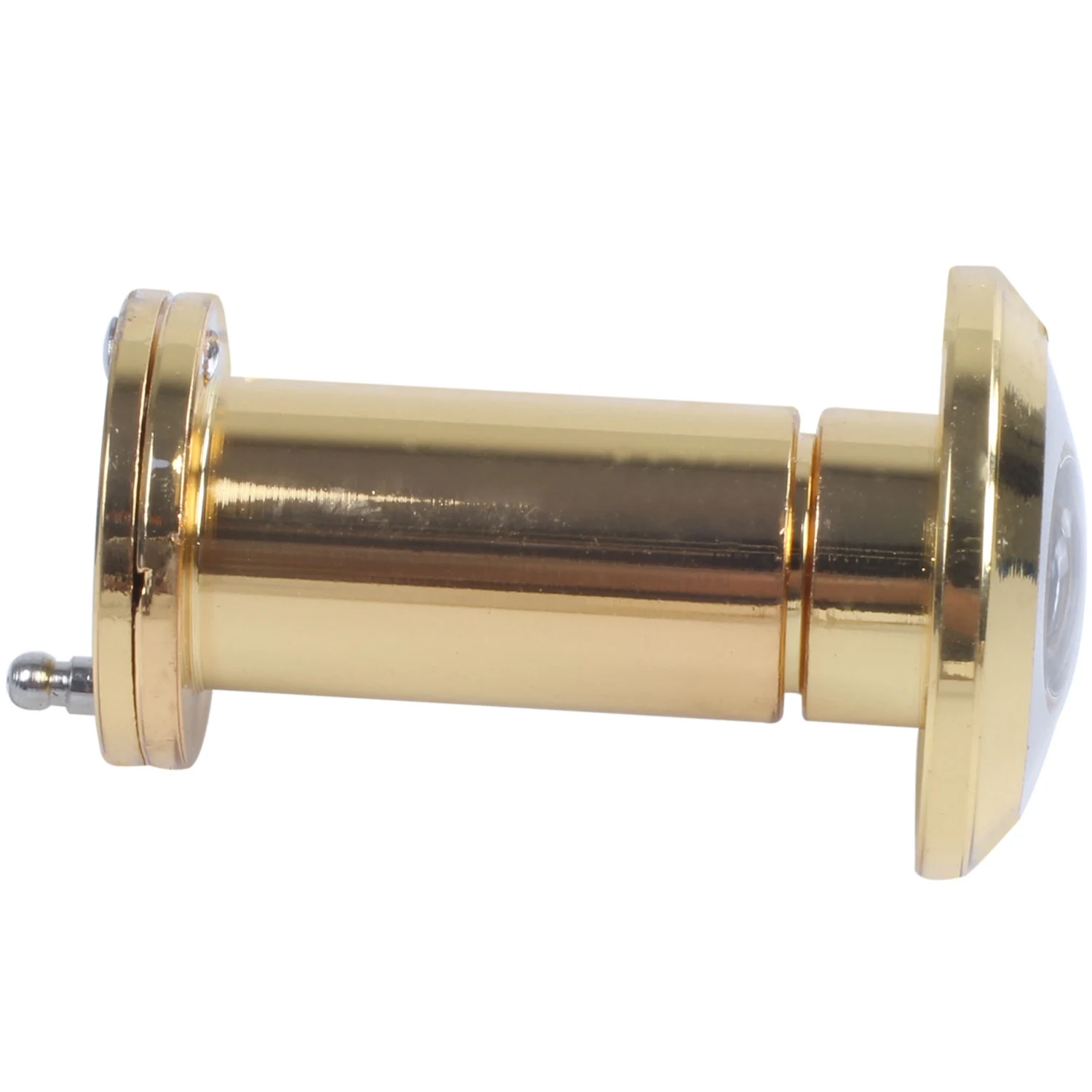 A64E 200 Degree Retractable 36-58mm Security Door Viewer Peephole Peep Hole Spyhole + Cover, Gold