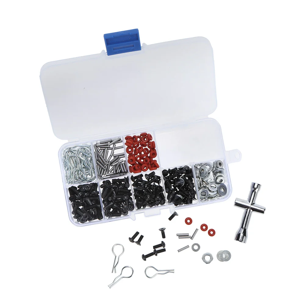 Very practical Special Repair Tool and Screws Box Set for 1/10 HSP RC Car include 270 Pcs Hexagon Wrench RC Parts