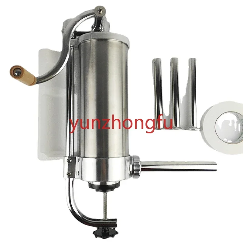 Homemade Sausage Meat Stuffer Vertical Manual Enema Machine Filling  Kitchen Tool Syringe  Banger Maker