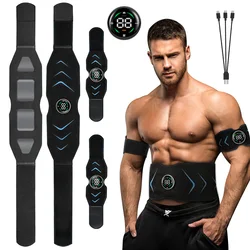 EMS-estimulador muscular Abdominal, cinturón de adelgazamiento corporal, entrenador eléctrico inteligente de ABS, brazo, pierna, cintura, pérdida de peso, cinturón de vibración de Fitness