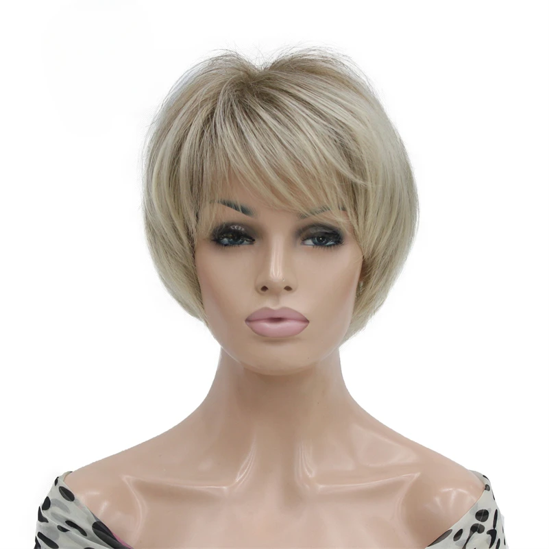 

Short Soft Shag Ombre Blonde Bob Full Synthetic Wig for women