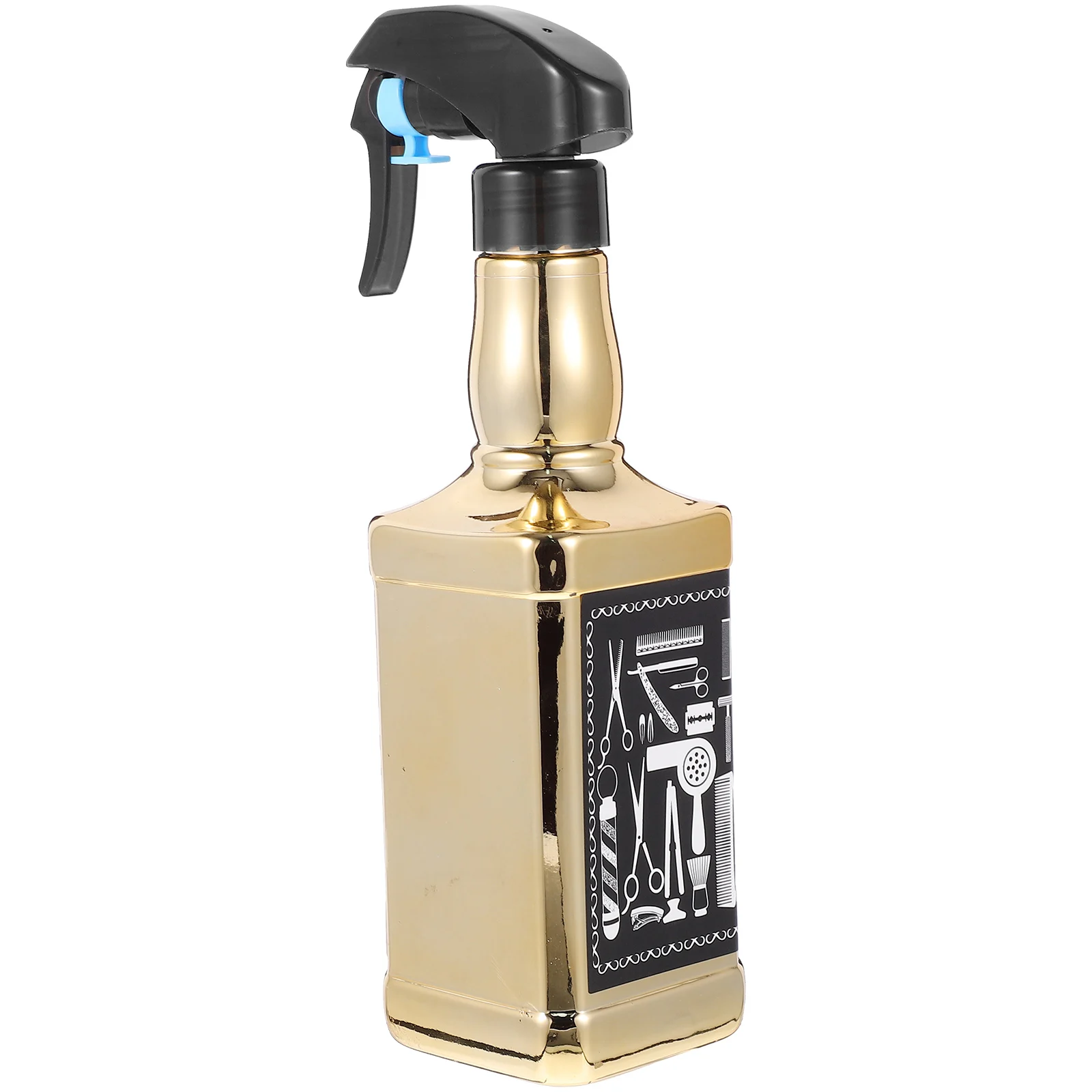 

Retro Gold Hairdressing Water Spray Bottle 500ml Fine Mist Salon Travel Size Barber Kettle watering pot small spray for hair